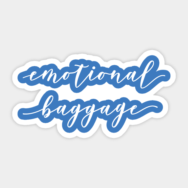 Emotional Baggage Sticker by TeamKeyTees